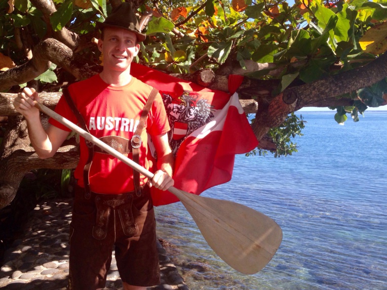 Bernhard Walzl, un Autrichien aux championnats du monde de va’a