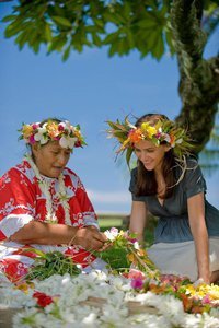 C'est aujourd'hui à Paofai: Record du monde du plus long collier de fleurs