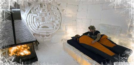 Chaque année, l’hôtel de Glace est redessiné ce qui en fait une expérience unique à chaque hiver.