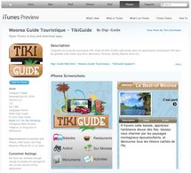 Le TIKIGUIDE, le guide GPS touristique de Tahiti et Moorea.