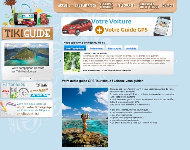 Le TIKIGUIDE, le guide GPS touristique de Tahiti et Moorea. Le TIKIGUIDE, le guide GPS touristique de Tahiti et Moorea.