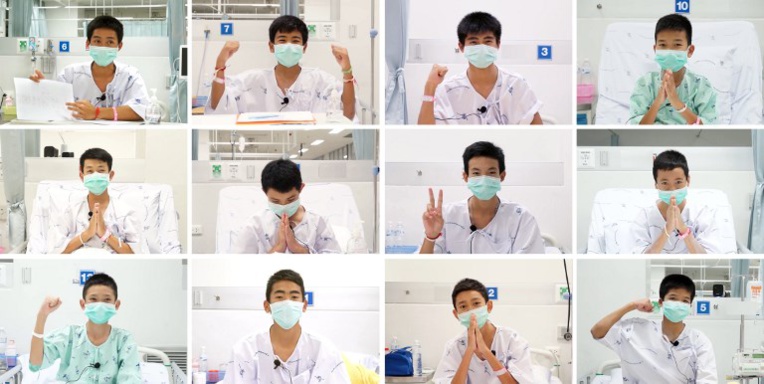 Thaïlande: les jeunes rescapés de la grotte sortiront jeudi de l'hôpital Thaïlande: les jeunes rescapés de la grotte sortiront jeudi de l'hôpital