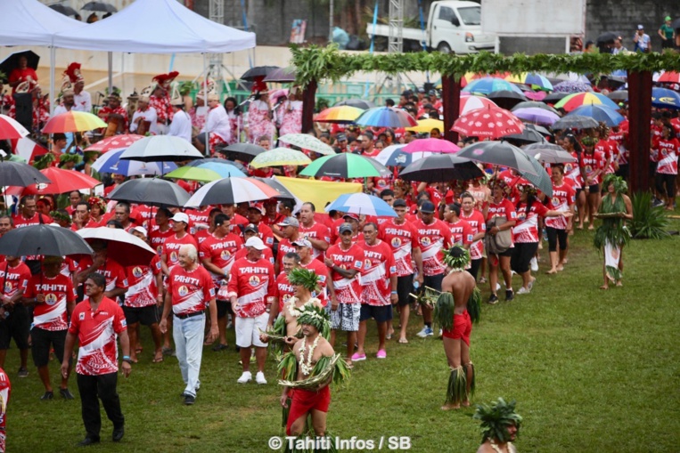 La délégation tahitienne La délégation tahitienne