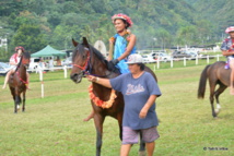 La grande gagnante en pāreu du jour. La grande gagnante en pāreu du jour.