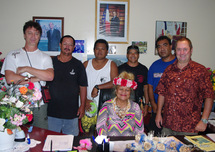 Opération pilote sur l’atoll de Hao: Rencontre de la mission IFREMER et du navire « Fleur Australe »