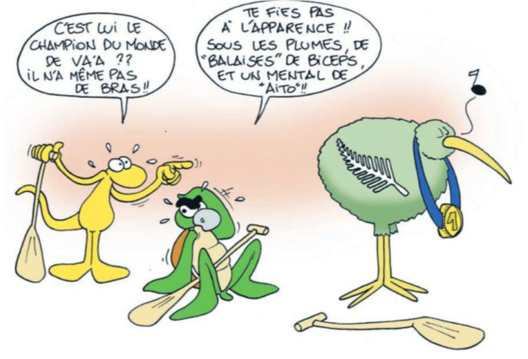 " Champion du monde de va'a " vu par Munoz