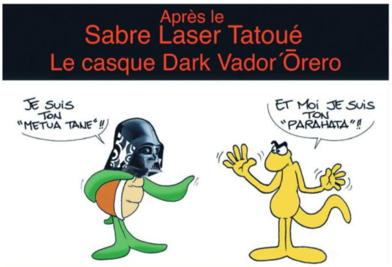 " Le sabre laser tatoué " vu par Munoz