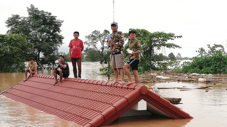 Effondrement d'un barrage au Laos : 26 morts, 131 disparus Effondrement d'un barrage au Laos : 26 morts, 131 disparus