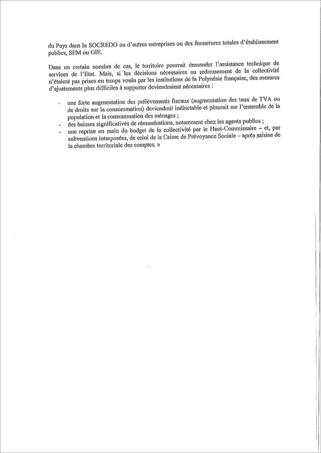 Rapport Bolliet: le Haut-commissariat précise.