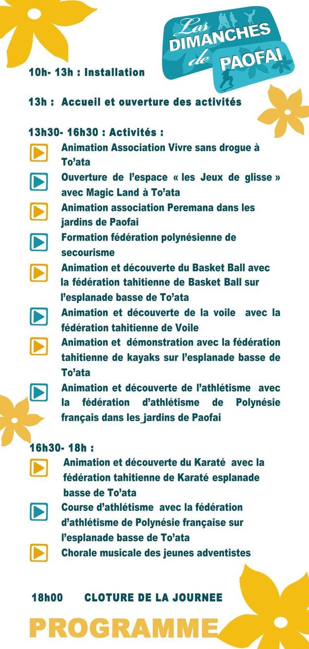 « 2ème édition des Dimanches de Paofai »