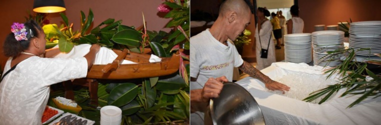 Le personnel s'active pour que tout soit prêt avant l'ouverture. Le personnel s'active pour que tout soit prêt avant l'ouverture.