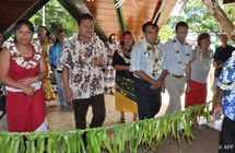 Inauguration de l'exposition artisanale des îles Australes