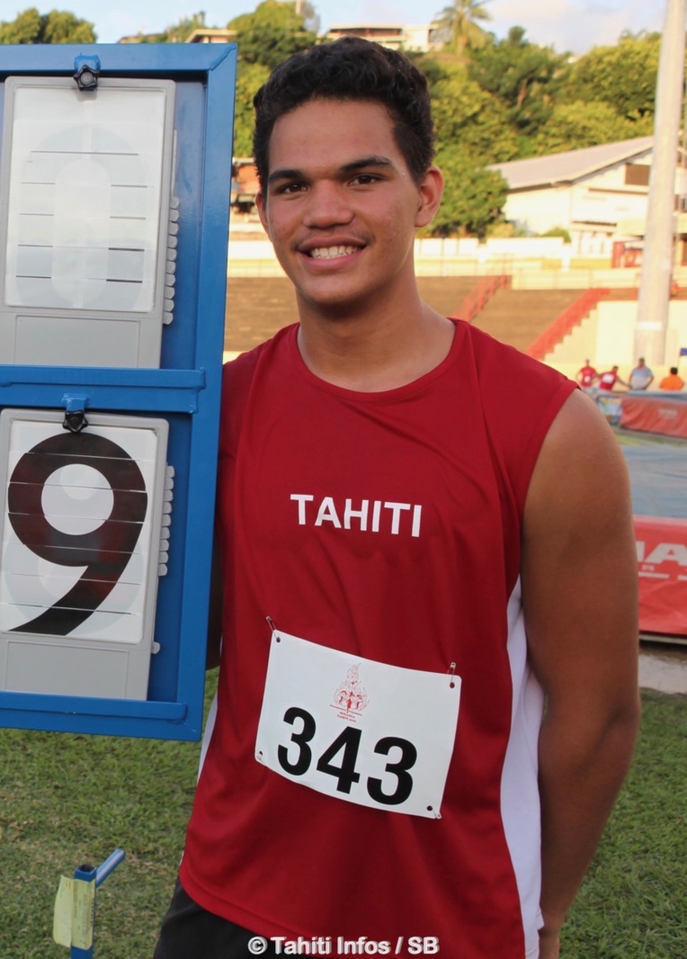Teura Tupaia, un surdoué de l'athlétisme polynésien, brille au niveau national Teura Tupaia, un surdoué de l'athlétisme polynésien, brille au niveau national