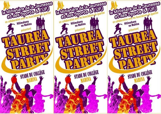 «Taurea street party : animations inter quartiers au stade du collège de Mahina»