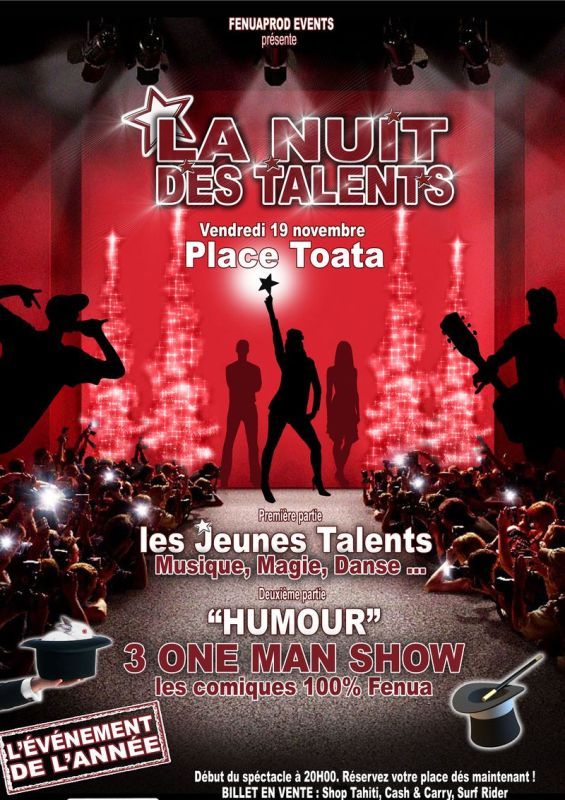 La nuit des talents à Toa'ta le 19 novembre