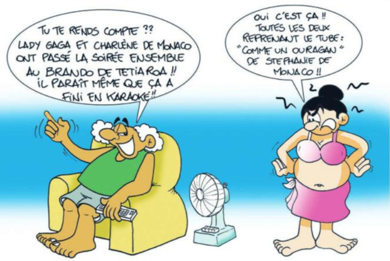 " Lady Gaga et Charlène de Monaco à Tetiaroa " par Munoz