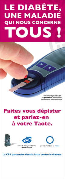 Stand d'information et de dépistage du diabète le 08/11/2010 au siège social de la CPS