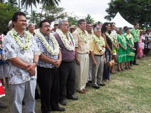 Ouverture du festival de la jeunesse à la Marina de Puunui à Toahtu