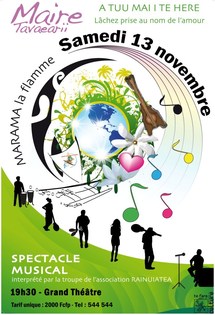 Marama la flamme, ce samedi 13 novembre 2010 à 19h30 au Grand Théatre