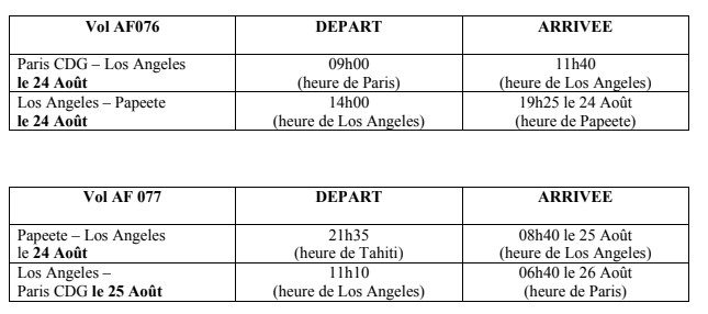 Cyclone Lane : les horaires d'Air France modifiés jeudi et vendredi