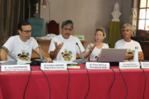 De gauche à droite, Léo Marais, Philip Schyle, Stéphanie Pourlier et Jean Chicou.