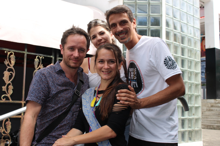 (gauche à droite) Gildas Meilleray, Aurélie Vigouroux, Sydélia Guirao et Nicolas Arnould. (gauche à droite) Gildas Meilleray, Aurélie Vigouroux, Sydélia Guirao et Nicolas Arnould.