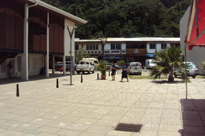 Emplacement prévu pour le kiosque de