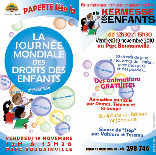 Papeete célèbre la Journée Mondiale des Droits de l’enfant !