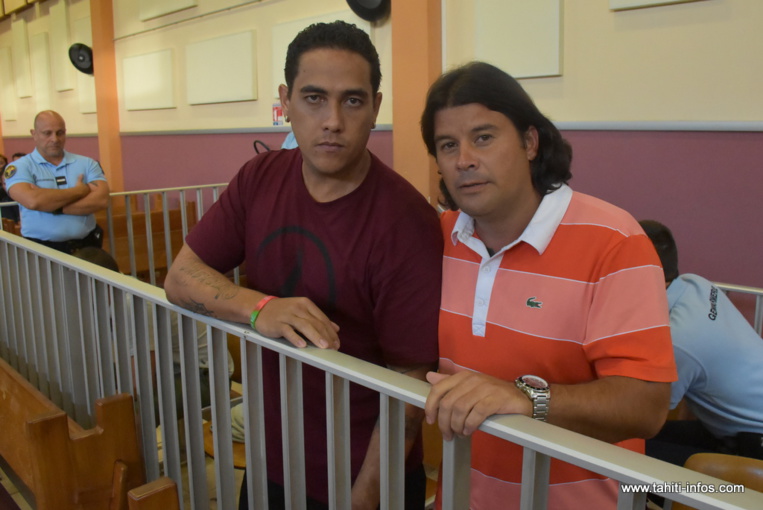 Heimanu Hiro et Moerani Marlier, vendredi peu avant le rendu de la décision de justice.