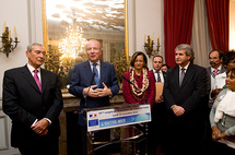 Réception des Maires d'outre-mer: discours de Brice Hortefeux et Marie-Luce Penchard