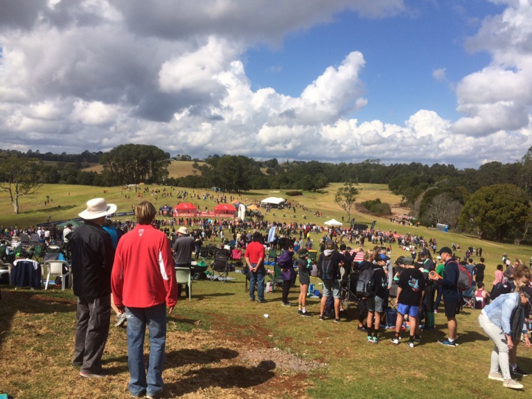 La course s'est déroulée sur un terrain de golf La course s'est déroulée sur un terrain de golf