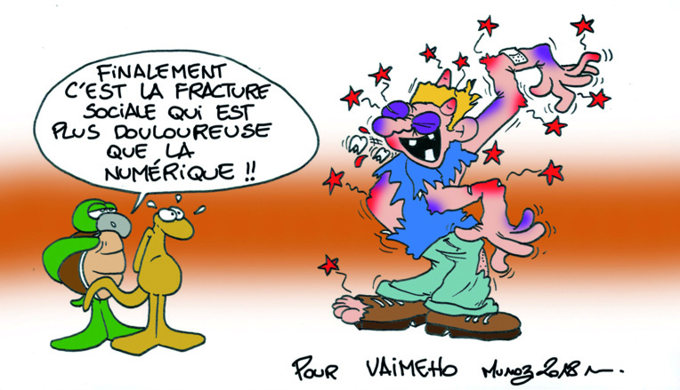 " La fracture sociale " par Munoz