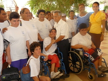 Beaucoup d'émotion à l'occasion de cette rencontre, ce matin sous le chapiteau de la Présidence