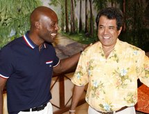 Jimmy Jean-Louis reçu par Edouard Fritch