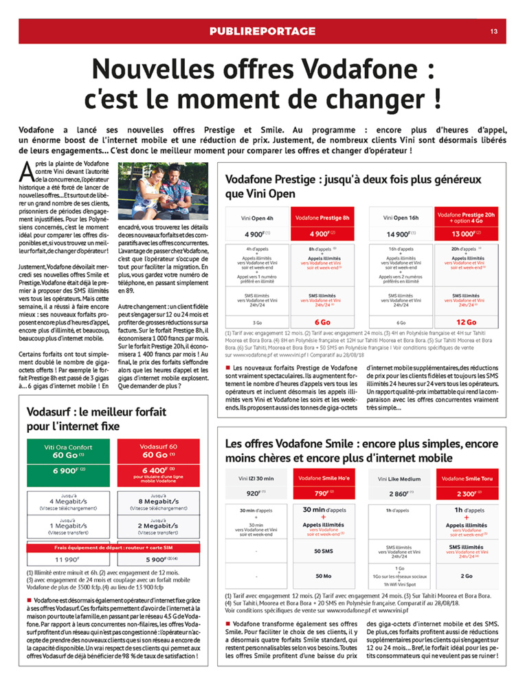 Vodafone inaugure sa nouvelle boutique à Moorea Vodafone inaugure sa nouvelle boutique à Moorea