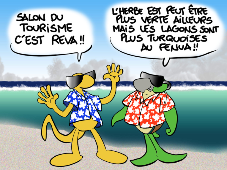 " Le salon du tourisme " vu par Munoz