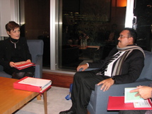 Jean-Pierre Beaury rencontre Chantal Jouanno : entretien très chaleureux entre les deux ministres des sports