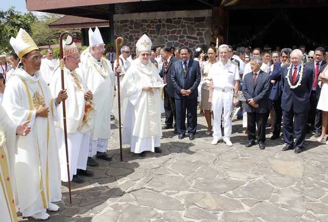La délégation a assisté à la consécration de l'évèque coadjuteur