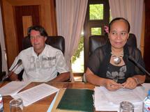 Les rapporteurs (de droite à gauche) : madame Lucie TIFFENAT et monsieur pascal LUCIANI