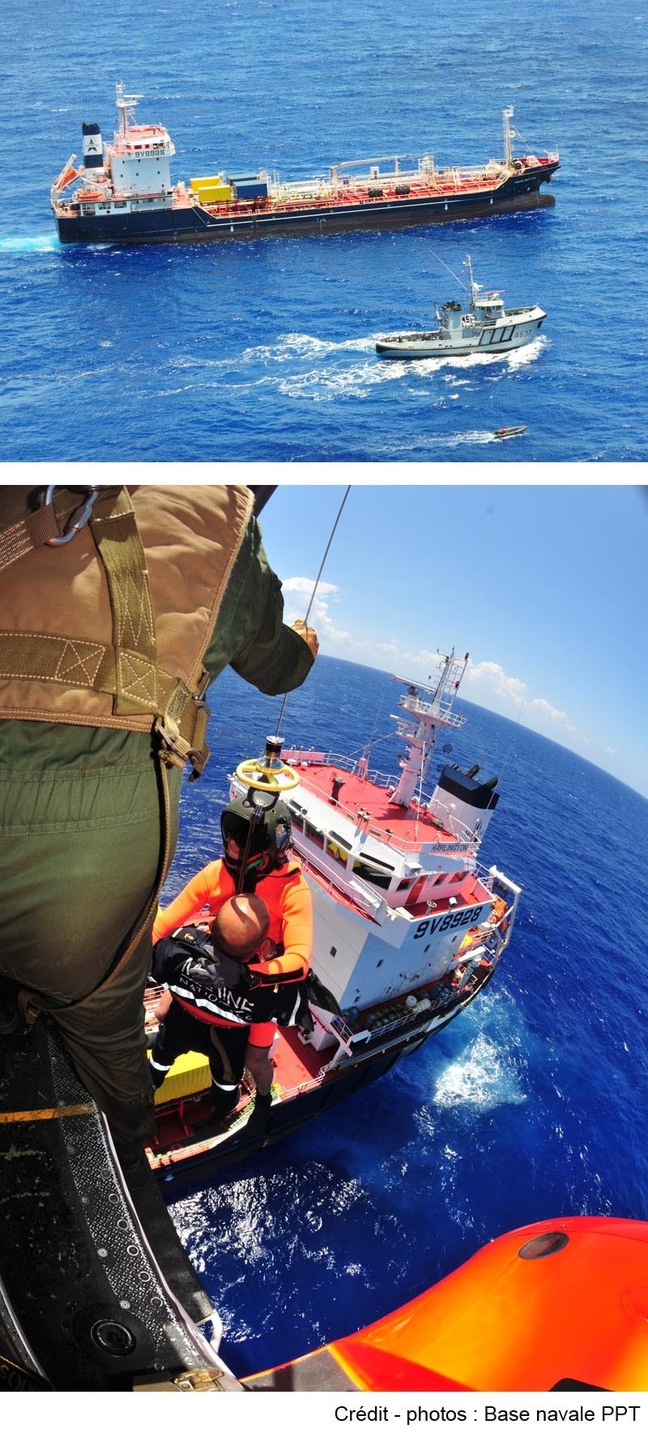 Remorquage du pétrolier Harlington