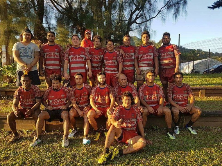 TKV Reds après leur victoire face aux Titikaveka Bulls TKV Reds après leur victoire face aux Titikaveka Bulls