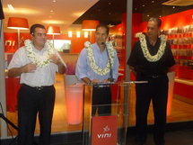 Teva Rohfritsch, Yannick Teriierooiterai et Moana Tatarata.