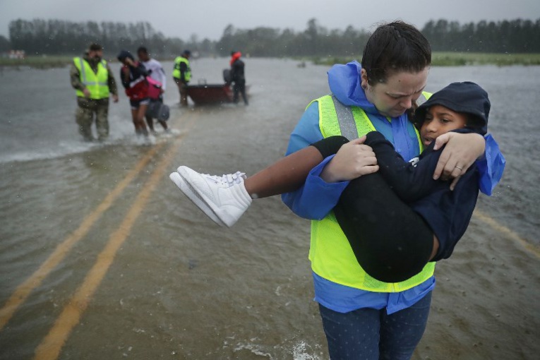 L'ouragan Florence s'abat sur la côte atlantique américaine L'ouragan Florence s'abat sur la côte atlantique américaine