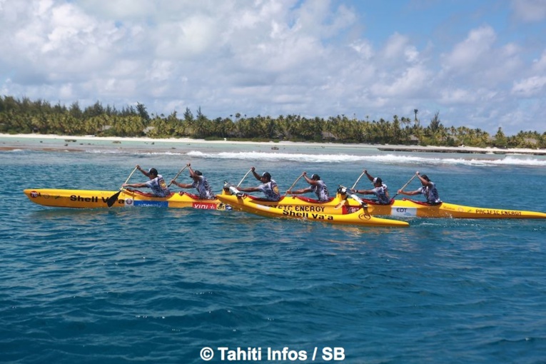Va'a V6 - Tetiaroa Royal Race : Shell Va'a remporte la première étape Va'a V6 - Tetiaroa Royal Race : Shell Va'a remporte la première étape