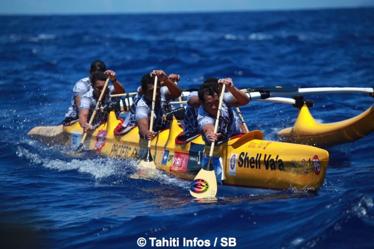 Shell Va'a a remporté la première étape Shell Va'a a remporté la première étape