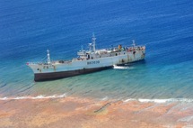 Echouement d'un palangrier sur l'atoll de Motutonga