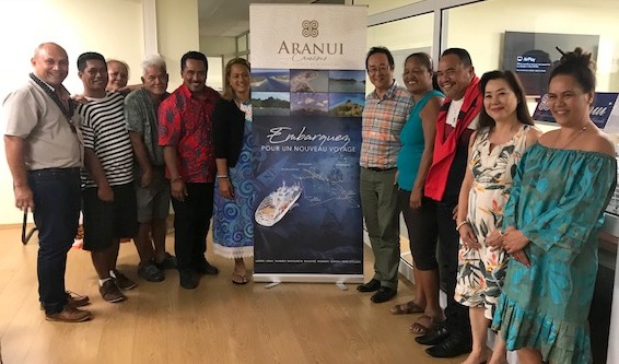 Les maires des îles du trajet ont profité du Congrès des maires pour venir rencontrer l'armateur de l'Aranui 5