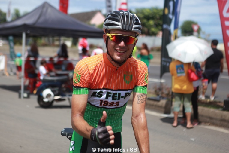 Notre champion Taruia Krainer est revenu exprès de métropole pour le Tour Tahiti Nui