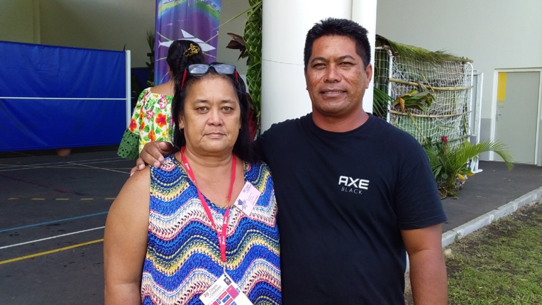 Marie-Laure Trinquier, 2e adjointe au maire de Anaa, aux côtés de Jean-Louis Williams, maire délégué de Faaite. Marie-Laure Trinquier, 2e adjointe au maire de Anaa, aux côtés de Jean-Louis Williams, maire délégué de Faaite.