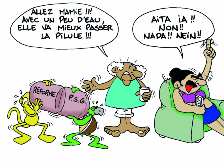 "La pilule de la PSG " vu par Munoz